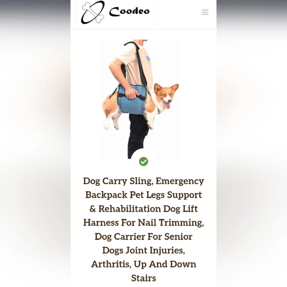 New Pet Carrier Harness